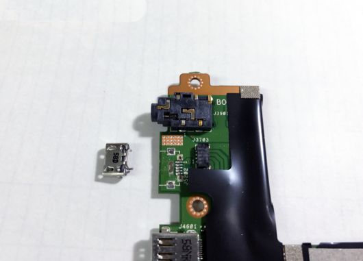 Asus T100 充電ができなくなった Microusbポート交換修理しました パソコン修理専門店 ルキテック