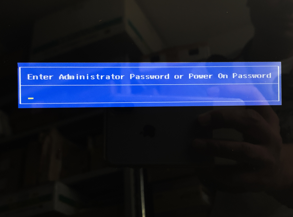 Enter administrator password or power on password что делать hp