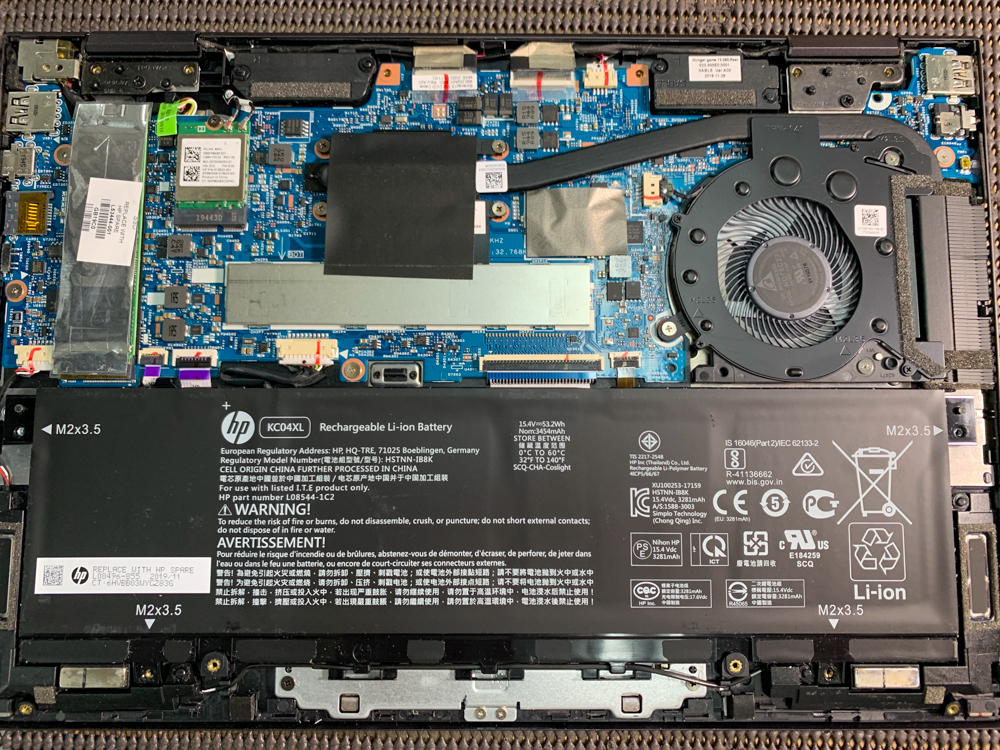 HP ENVY X360 画面の半分しか映らない 液晶パネル交換修理しました。 - パソコン修理専門店【ルキテック】