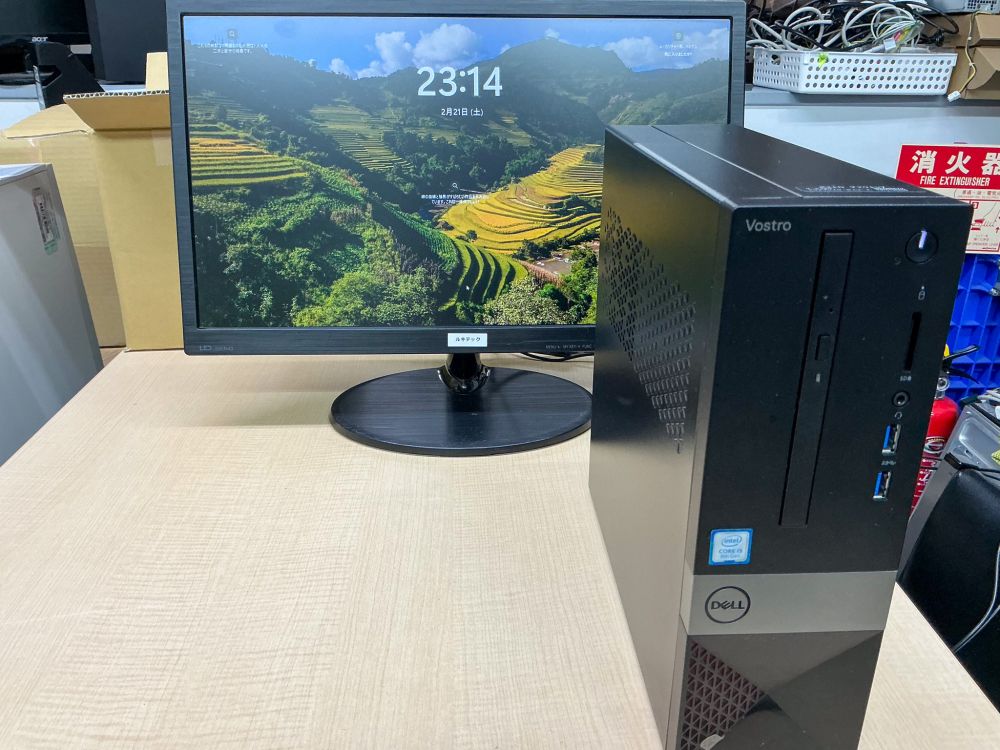 深夜作業完了後の様子 大阪法人パソコン修理